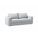 Grena 3-Sitzer Sofa mit Schlaffunktion, ausklappbar, aus Strukturierter Stoff in Hellgrau (BABEL LIGHT GREY), 205x100 cm von Cosmopolitan Design – Bild 3