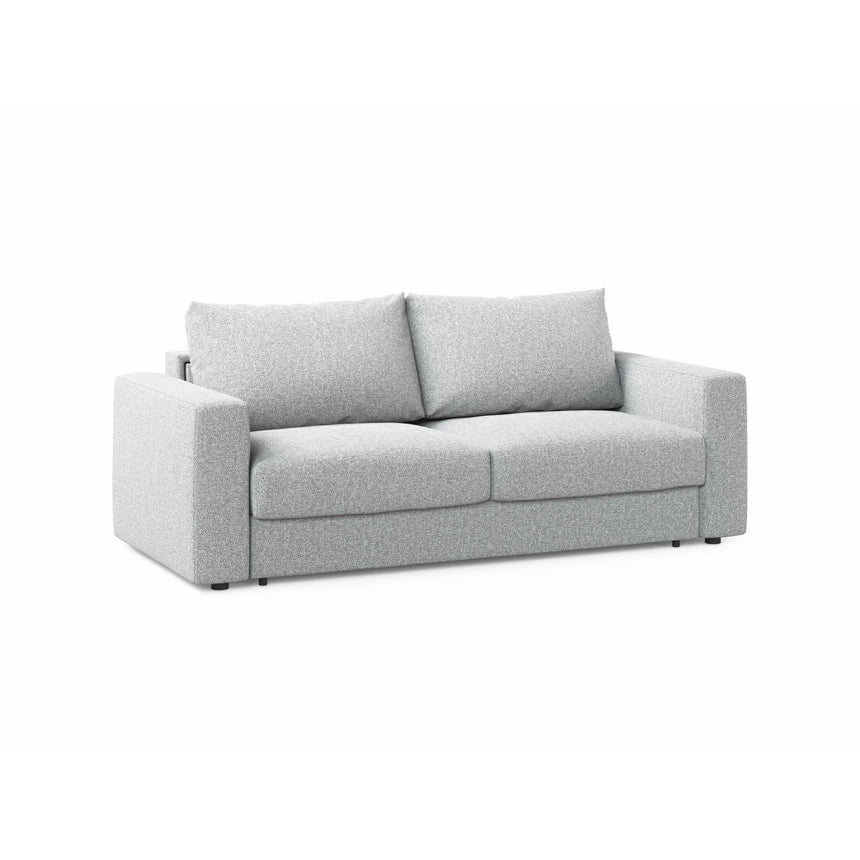 Grena 3-Sitzer Sofa mit Schlaffunktion, ausklappbar, aus Strukturierter Stoff in Hellgrau (BABEL LIGHT GREY), 205x100 cm von Cosmopolitan Design – Bild 3