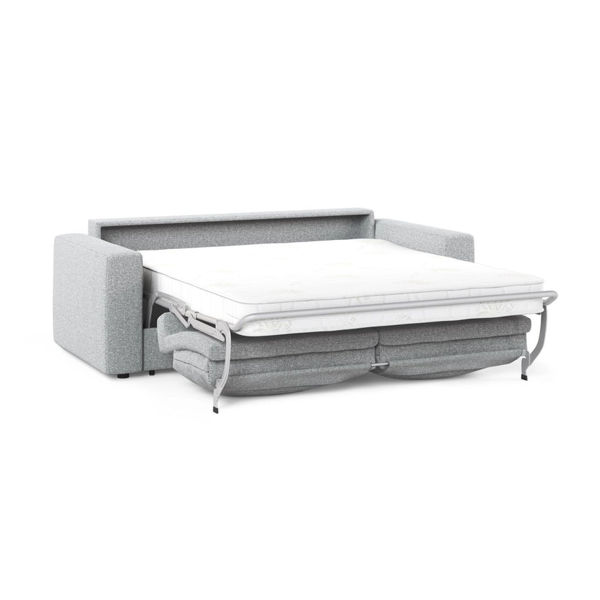 Grena 3-Sitzer Sofa mit Schlaffunktion, ausklappbar, aus Strukturierter Stoff in Hellgrau (BABEL LIGHT GREY), 205x100 cm von Cosmopolitan Design – Bild 4