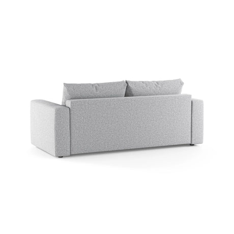 Grena 3-Sitzer Sofa mit Schlaffunktion, ausklappbar, aus Strukturierter Stoff in Hellgrau (BABEL LIGHT GREY), 205x100 cm von Cosmopolitan Design – Bild 5
