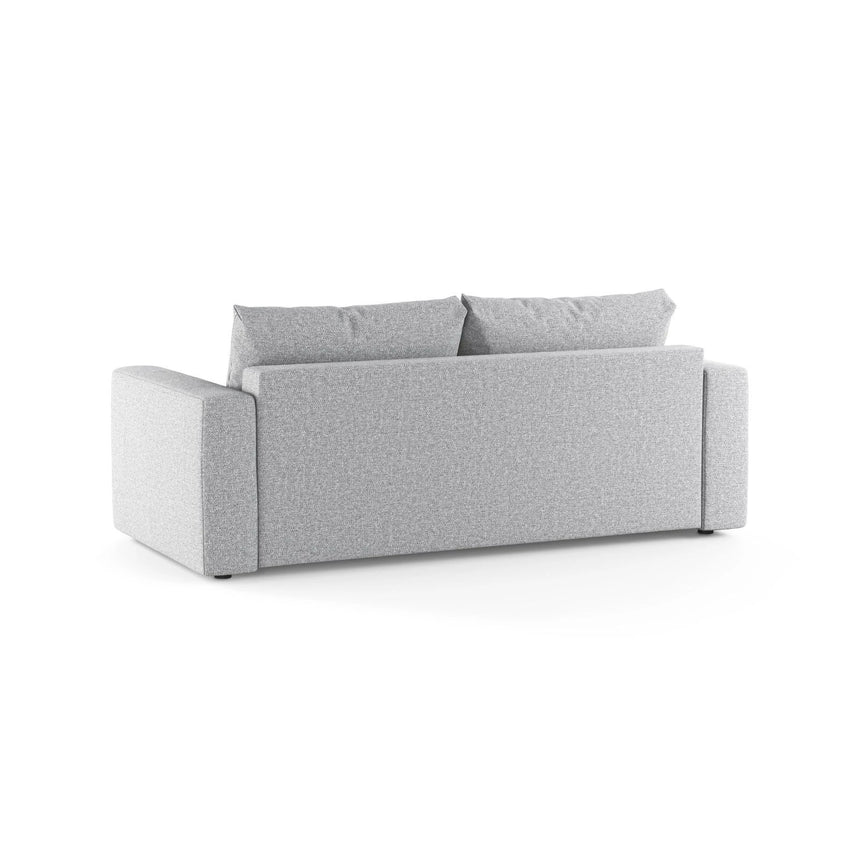 Grena 3-Sitzer Sofa mit Schlaffunktion, ausklappbar, aus Strukturierter Stoff in Hellgrau (BABEL LIGHT GREY), 205x100 cm von Cosmopolitan Design – Bild 5