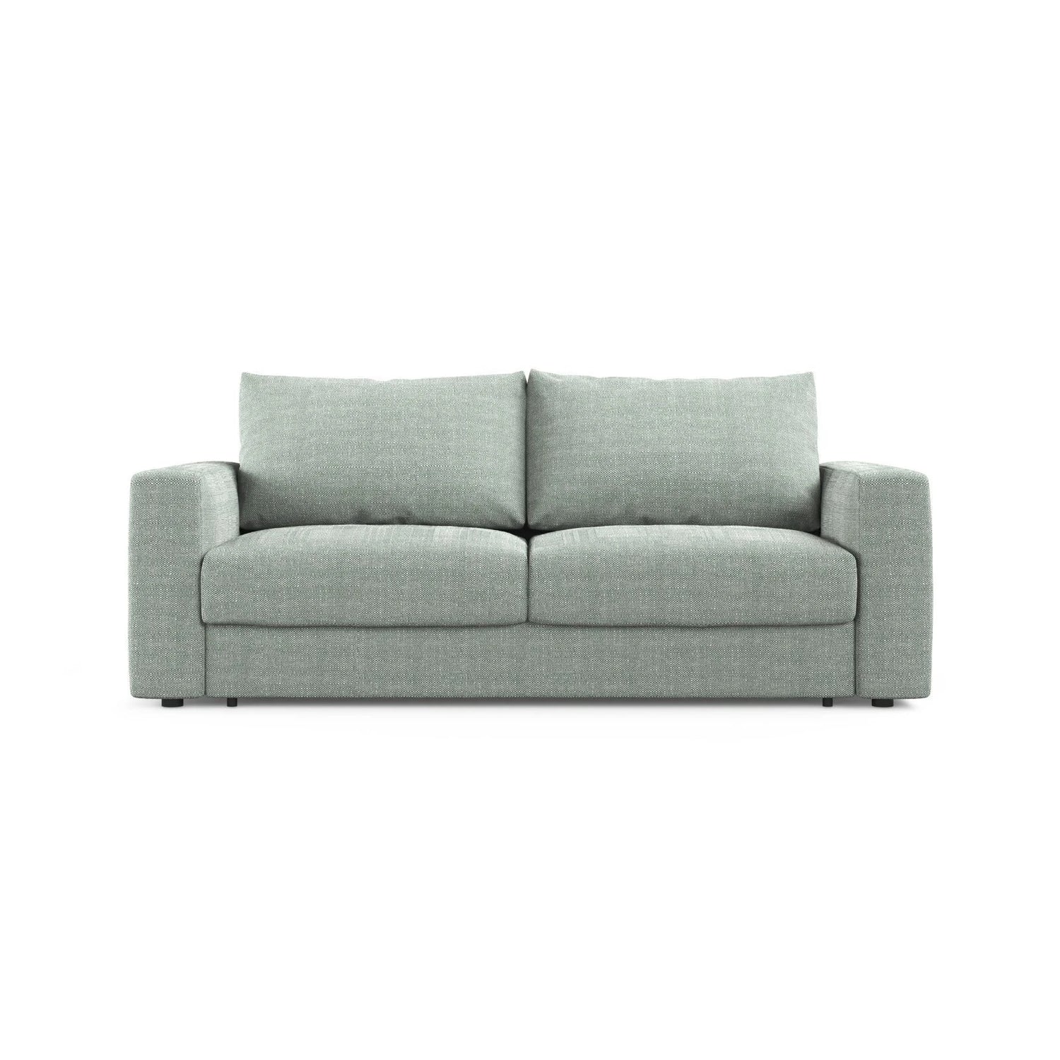 Grena 3-Sitzer Sofa mit Schlaffunktion, ausklappbar, aus Strukturierter Stoff in Minze (BABEL SAFIRA), 205x100 cm von Cosmopolitan Design – Bild 1