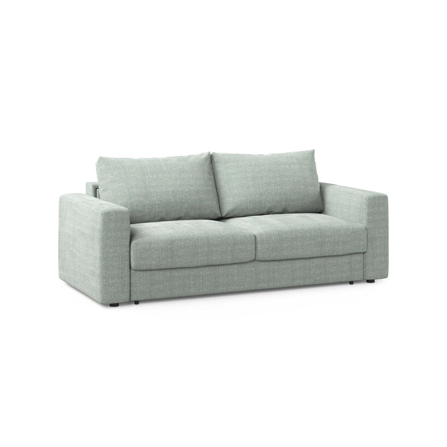 Grena 3-Sitzer Sofa mit Schlaffunktion, ausklappbar, aus Strukturierter Stoff in Minze (BABEL SAFIRA), 205x100 cm von Cosmopolitan Design – Bild 3