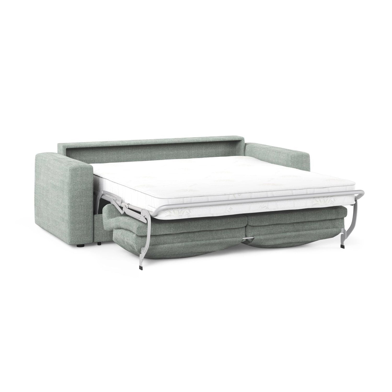Grena 3-Sitzer Sofa mit Schlaffunktion, ausklappbar, aus Strukturierter Stoff in Minze (BABEL SAFIRA), 205x100 cm von Cosmopolitan Design – Bild 4