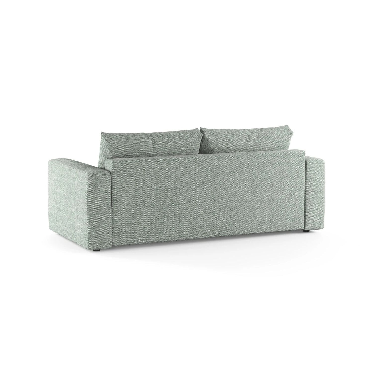 Grena 3-Sitzer Sofa mit Schlaffunktion, ausklappbar, aus Strukturierter Stoff in Minze (BABEL SAFIRA), 205x100 cm von Cosmopolitan Design – Bild 5