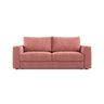 Grena 3-Sitzer Sofa mit Schlaffunktion, ausklappbar, aus Strukturierter Stoff in Rot (BABEL RED), 205x100 cm von Cosmopolitan Design – Bild 1