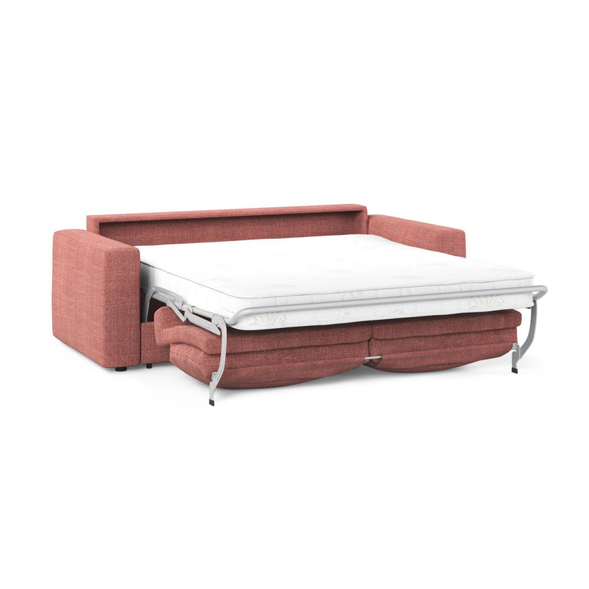 Grena 3-Sitzer Sofa mit Schlaffunktion, ausklappbar, aus Strukturierter Stoff in Rot (BABEL RED), 205x100 cm von Cosmopolitan Design – Bild 4