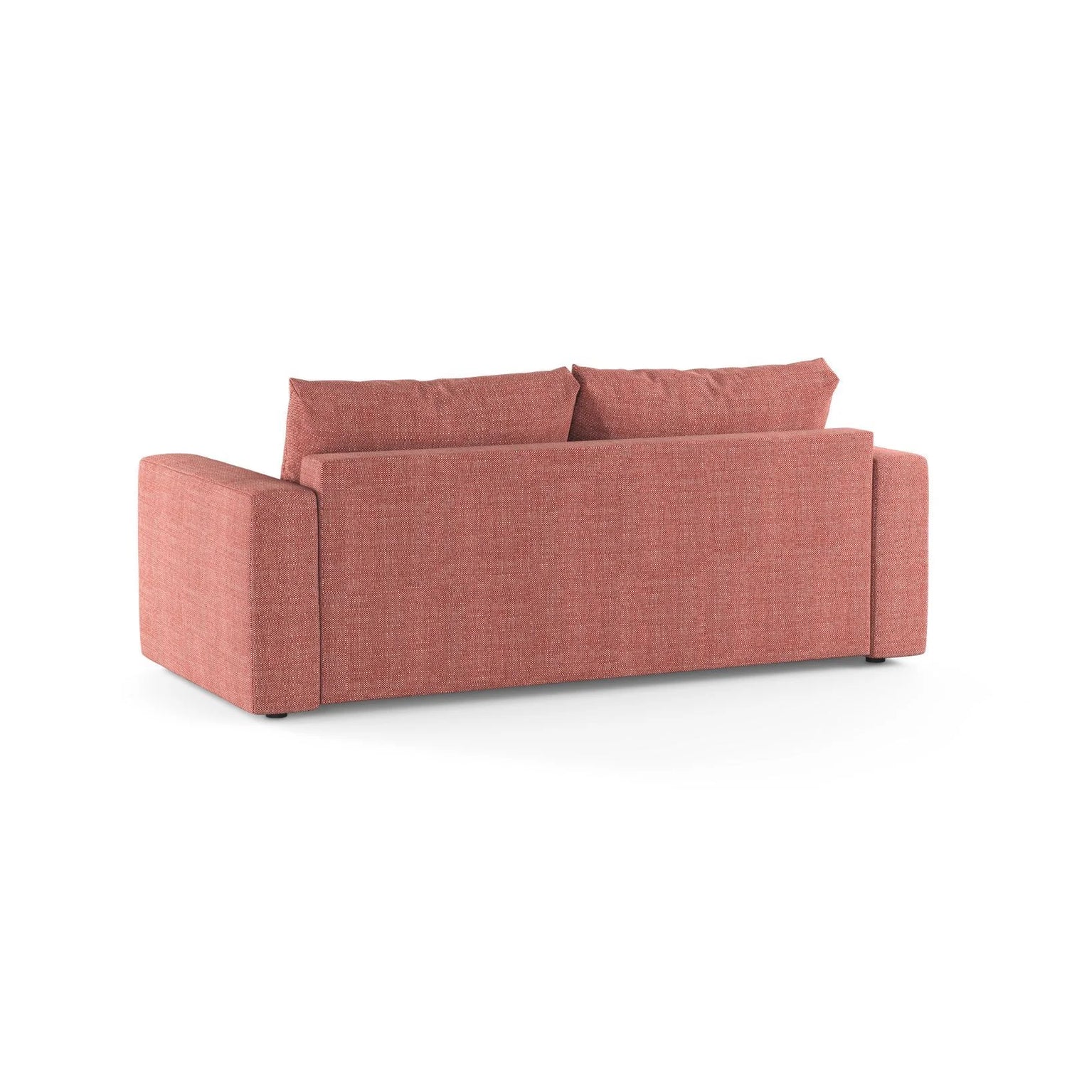 Grena 3-Sitzer Sofa mit Schlaffunktion, ausklappbar, aus Strukturierter Stoff in Rot (BABEL RED), 205x100 cm von Cosmopolitan Design – Bild 5
