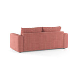 Grena 3-Sitzer Sofa mit Schlaffunktion, ausklappbar, aus Strukturierter Stoff in Rot (BABEL RED), 205x100 cm von Cosmopolitan Design – Bild 5