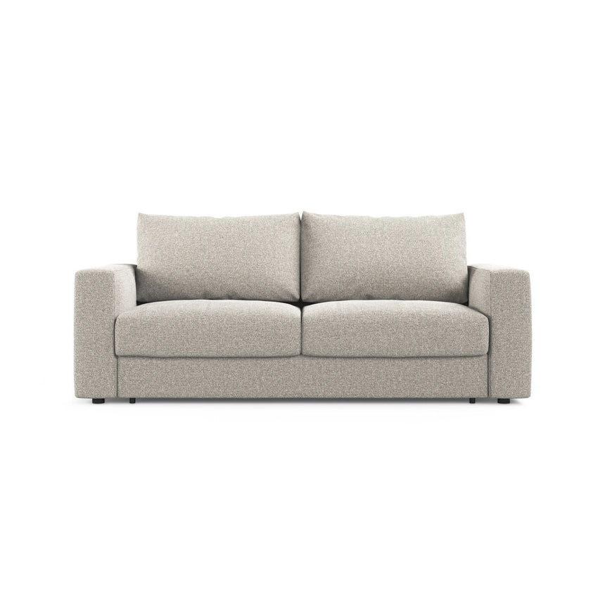Grena 3-Sitzer Sofa mit Schlaffunktion, ausklappbar, aus Strukturierter Stoff in Sand (BABEL SAND), 205x100 cm von Cosmopolitan Design – Bild 1