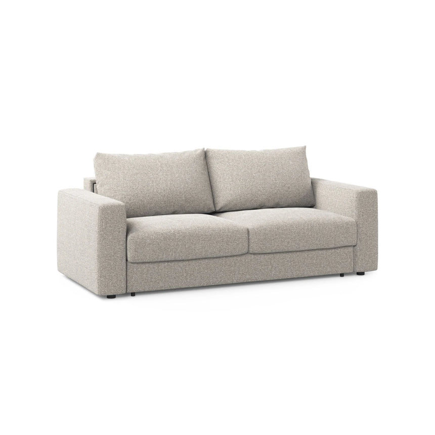 Grena 3-Sitzer Sofa mit Schlaffunktion, ausklappbar, aus Strukturierter Stoff in Sand (BABEL SAND), 205x100 cm von Cosmopolitan Design – Bild 3