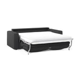 Grena 3-Sitzer Sofa mit Schlaffunktion, ausklappbar, aus Strukturierter Stoff in Schwarz (BABEL BLACK), 205x100 cm von Cosmopolitan Design – Bild 4