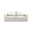Grena 3-Sitzer Sofa mit Schlaffunktion, ausklappbar, aus Strukturierter Stoff in Weiß (BABEL WHITE), 205x100 cm von Cosmopolitan Design – Bild 1