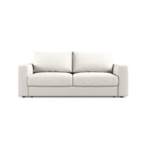 Grena 3-Sitzer Sofa mit Schlaffunktion, ausklappbar, aus Strukturierter Stoff in Weiß (BABEL WHITE), 205x100 cm von Cosmopolitan Design – Bild 1