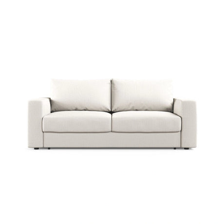 Grena 3-Sitzer Sofa mit Schlaffunktion, ausklappbar, aus Strukturierter Stoff in Weiß (BABEL WHITE), 205x100 cm von Cosmopolitan Design – Bild 1