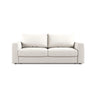 Grena 3-Sitzer Sofa mit Schlaffunktion, ausklappbar, aus Strukturierter Stoff in Weiß (BABEL WHITE), 205x100 cm von Cosmopolitan Design – Bild 1
