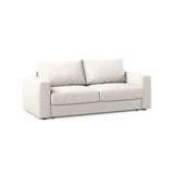 Grena 3-Sitzer Sofa mit Schlaffunktion, ausklappbar, aus Strukturierter Stoff in Weiß (BABEL WHITE), 205x100 cm von Cosmopolitan Design – Bild 3