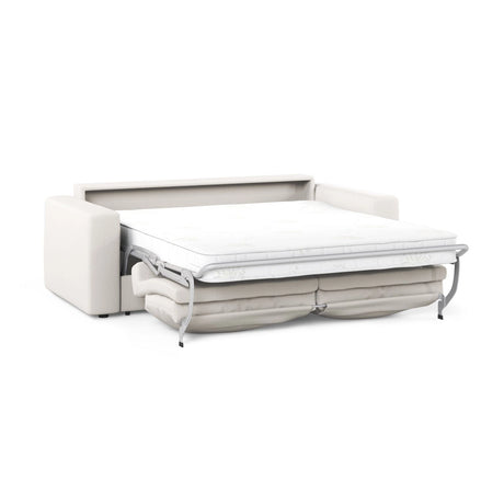 Grena 3-Sitzer Sofa mit Schlaffunktion, ausklappbar, aus Strukturierter Stoff in Weiß (BABEL WHITE), 205x100 cm von Cosmopolitan Design – Bild 4