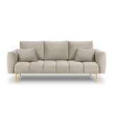 Hastings 3-Sitzer Sofa aus Samt in Beige (Fancy 06), 220x97x75 cm von Cosmopolitan Design – Bild 4