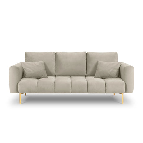 Hastings 3-Sitzer Sofa aus Samt in Beige (Fancy 06), 220x97x75 cm von Cosmopolitan Design – Bild 4