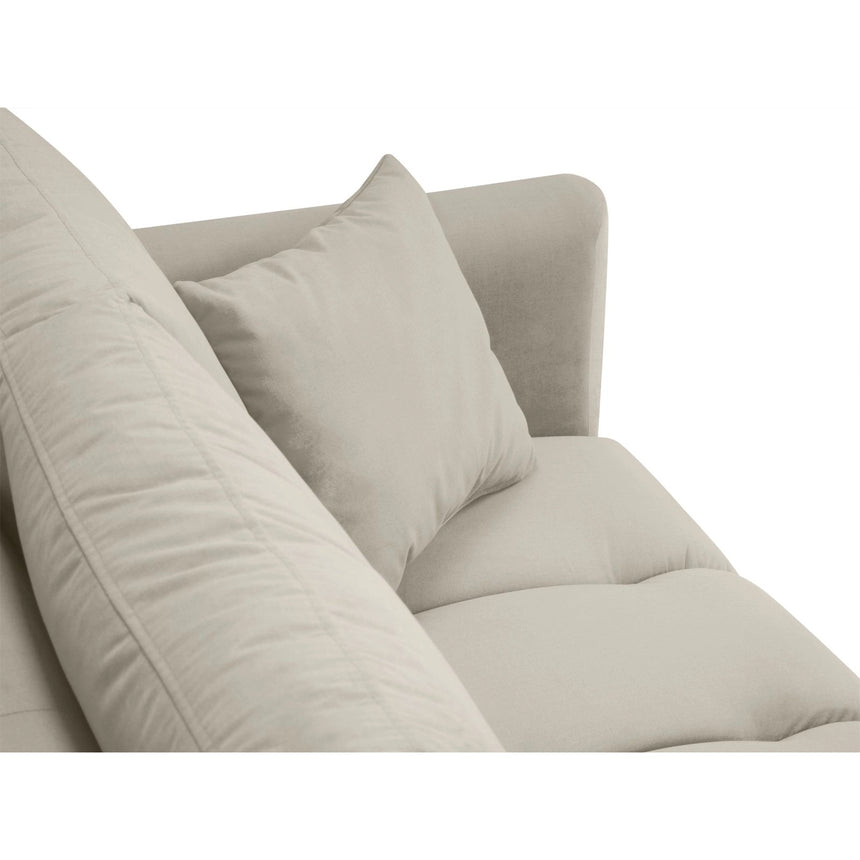 Hastings 3-Sitzer Sofa aus Samt in Beige (Fancy 06), 220x97x75 cm von Cosmopolitan Design – Bild 6