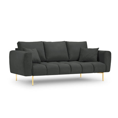 Hastings 3-Sitzer Sofa aus Samt in Dunkelgrau (Fancy 99), 220x97x75 cm von Cosmopolitan Design – Bild 1