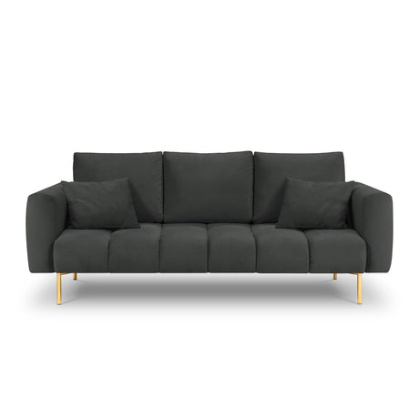 Hastings 3-Sitzer Sofa aus Samt in Dunkelgrau (Fancy 99), 220x97x75 cm von Cosmopolitan Design – Bild 4