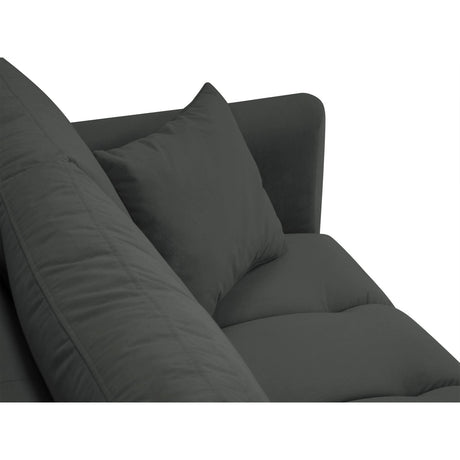 Hastings 3-Sitzer Sofa aus Samt in Dunkelgrau (Fancy 99), 220x97x75 cm von Cosmopolitan Design – Bild 6