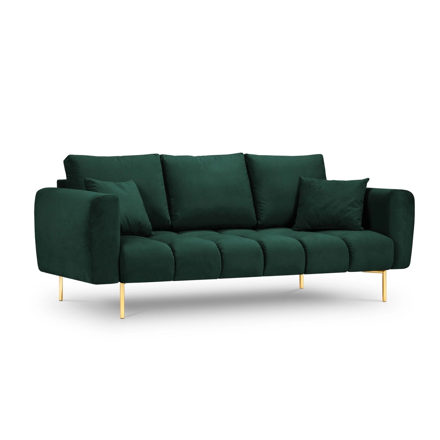 Hastings 3-Sitzer Sofa aus Samt in Flaschengrün (Fancy 39), 220x97x75 cm von Cosmopolitan Design – Bild 1