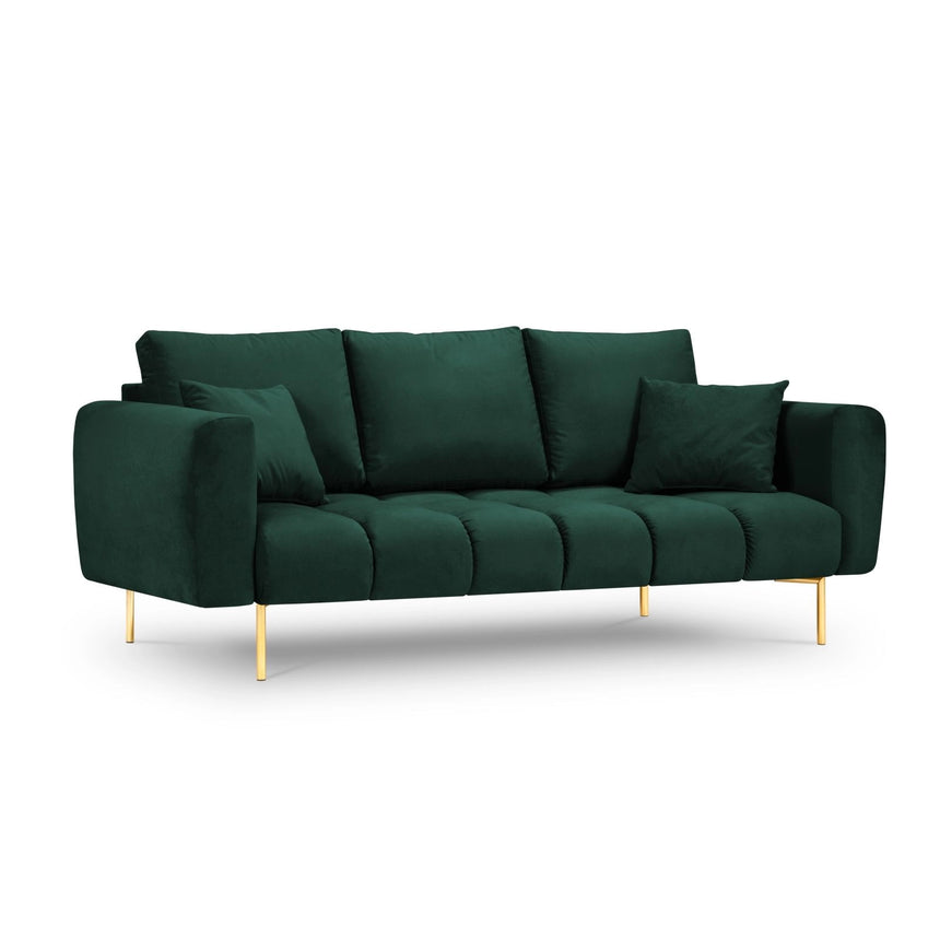 Hastings 3-Sitzer Sofa aus Samt in Flaschengrün (Fancy 39), 220x97x75 cm von Cosmopolitan Design – Bild 1
