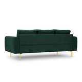 Hastings 3-Sitzer Sofa aus Samt in Flaschengrün (Fancy 39), 220x97x75 cm von Cosmopolitan Design – Bild 5