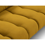 Hastings 3-Sitzer Sofa aus Samt in Gelb (Fancy 48), 220x97x75 cm von Cosmopolitan Design – Bild 7