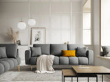 Hastings 3-Sitzer Sofa aus Samt in Grau (Fancy 90), 220x97x75 cm von Cosmopolitan Design – Bild 2
