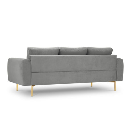 Hastings 3-Sitzer Sofa aus Samt in Grau (Fancy 90), 220x97x75 cm von Cosmopolitan Design – Bild 5