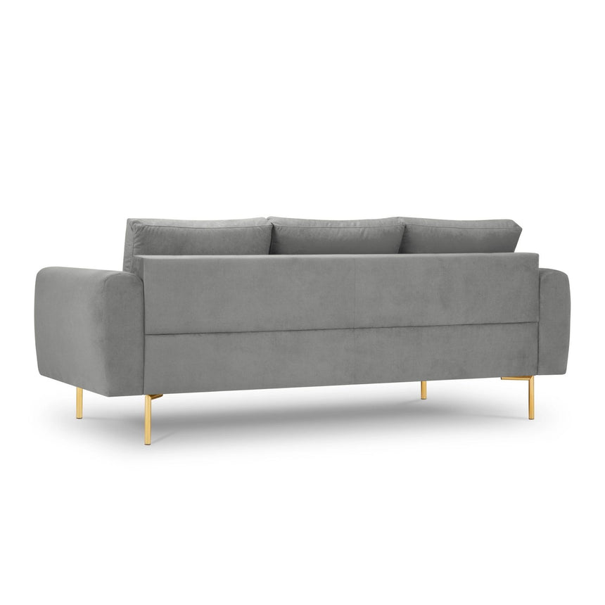 Hastings 3-Sitzer Sofa aus Samt in Grau (Fancy 90), 220x97x75 cm von Cosmopolitan Design – Bild 5