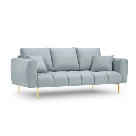 Hastings 3-Sitzer Sofa aus Samt in Hellblau (Fancy 85), 220x97x75 cm von Cosmopolitan Design – Bild 1