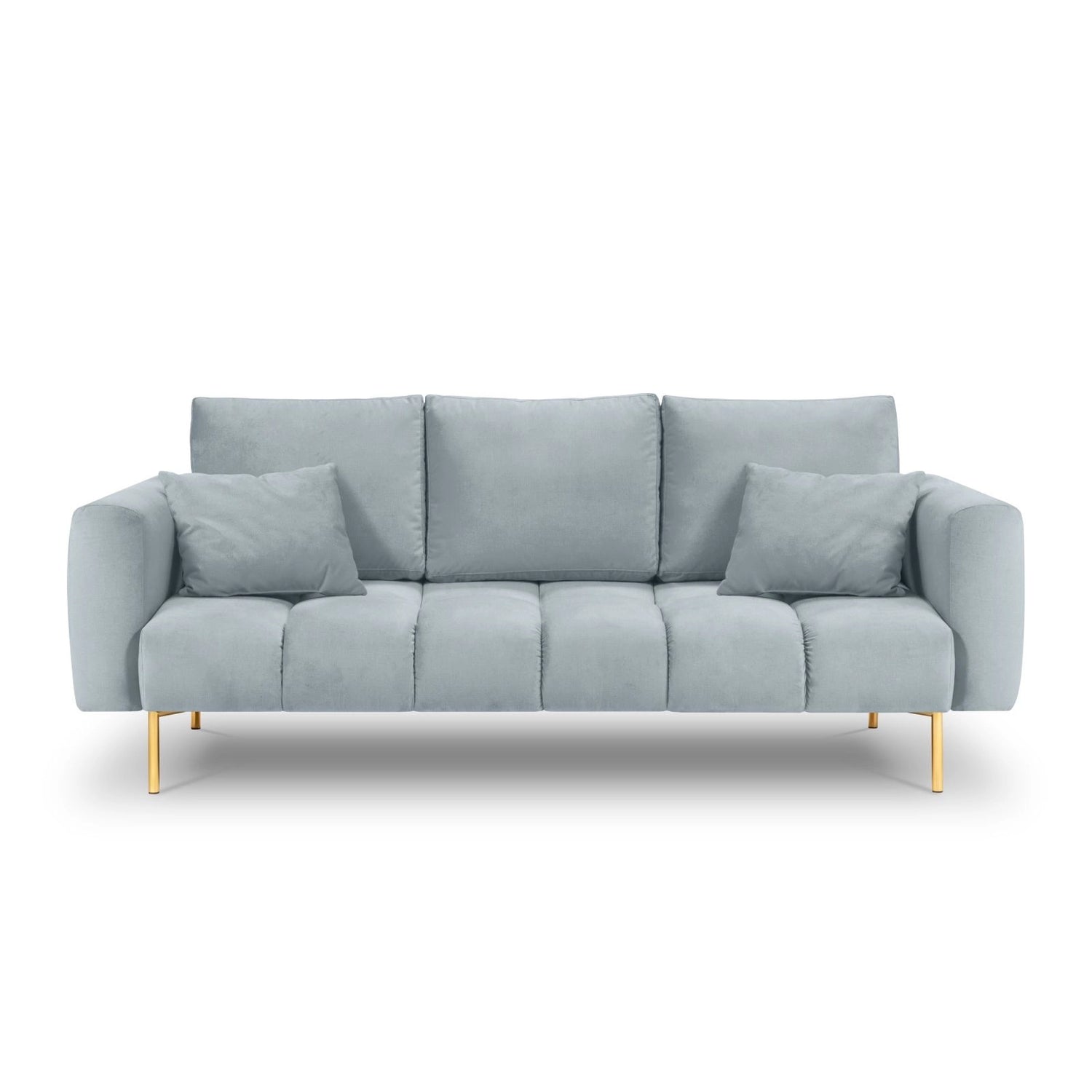 Hastings 3-Sitzer Sofa aus Samt in Hellblau (Fancy 85), 220x97x75 cm von Cosmopolitan Design – Bild 4