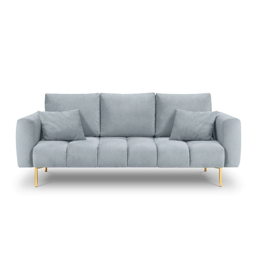 Hastings 3-Sitzer Sofa aus Samt in Hellblau (Fancy 85), 220x97x75 cm von Cosmopolitan Design – Bild 4