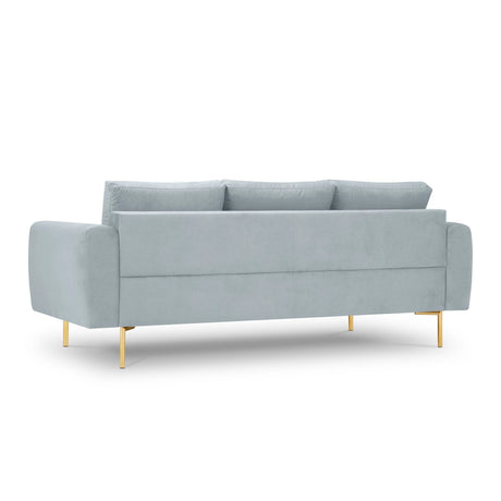 Hastings 3-Sitzer Sofa aus Samt in Hellblau (Fancy 85), 220x97x75 cm von Cosmopolitan Design – Bild 5