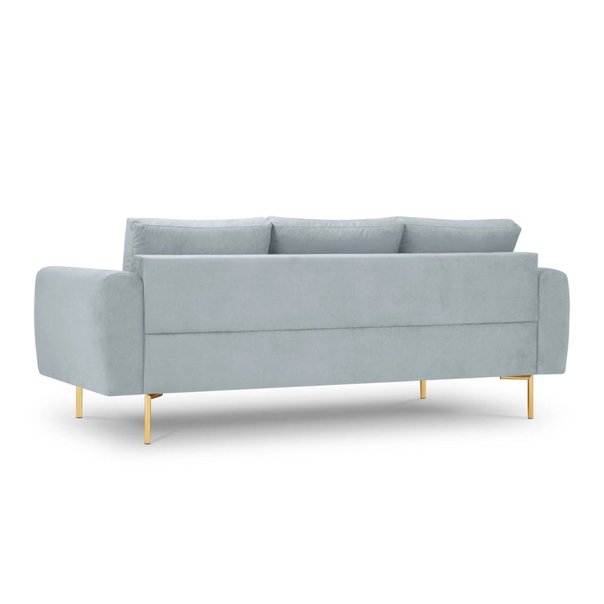 Hastings 3-Sitzer Sofa aus Samt in Hellblau (Fancy 85), 220x97x75 cm von Cosmopolitan Design – Bild 5
