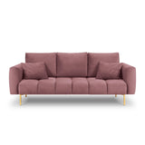 Hastings 3-Sitzer Sofa aus Samt in Rosa (Fancy 63), 220x97x75 cm von Cosmopolitan Design – Bild 4