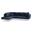 Hastings 5-Sitzer Ecksofa, Linke Seite, aus Samt, 301x216x75 cm von Cosmopolitan Design – Bild 1