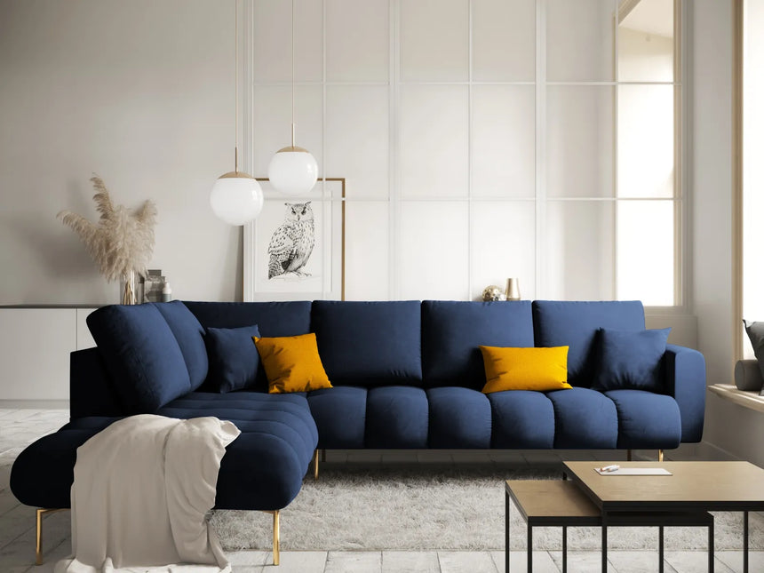 Hastings 5-Sitzer Ecksofa, Linke Seite, aus Samt, 301x216x75 cm von Cosmopolitan Design – Bild 2