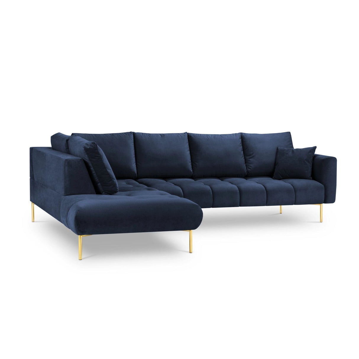 Hastings 5-Sitzer Ecksofa, Linke Seite, aus Samt, 301x216x75 cm von Cosmopolitan Design – Bild 4