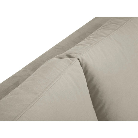 Hastings 5-Sitzer Ecksofa, Linke Seite, aus Samt in Beige (Fancy 06), 301x216x75 cm von Cosmopolitan Design – Bild 8