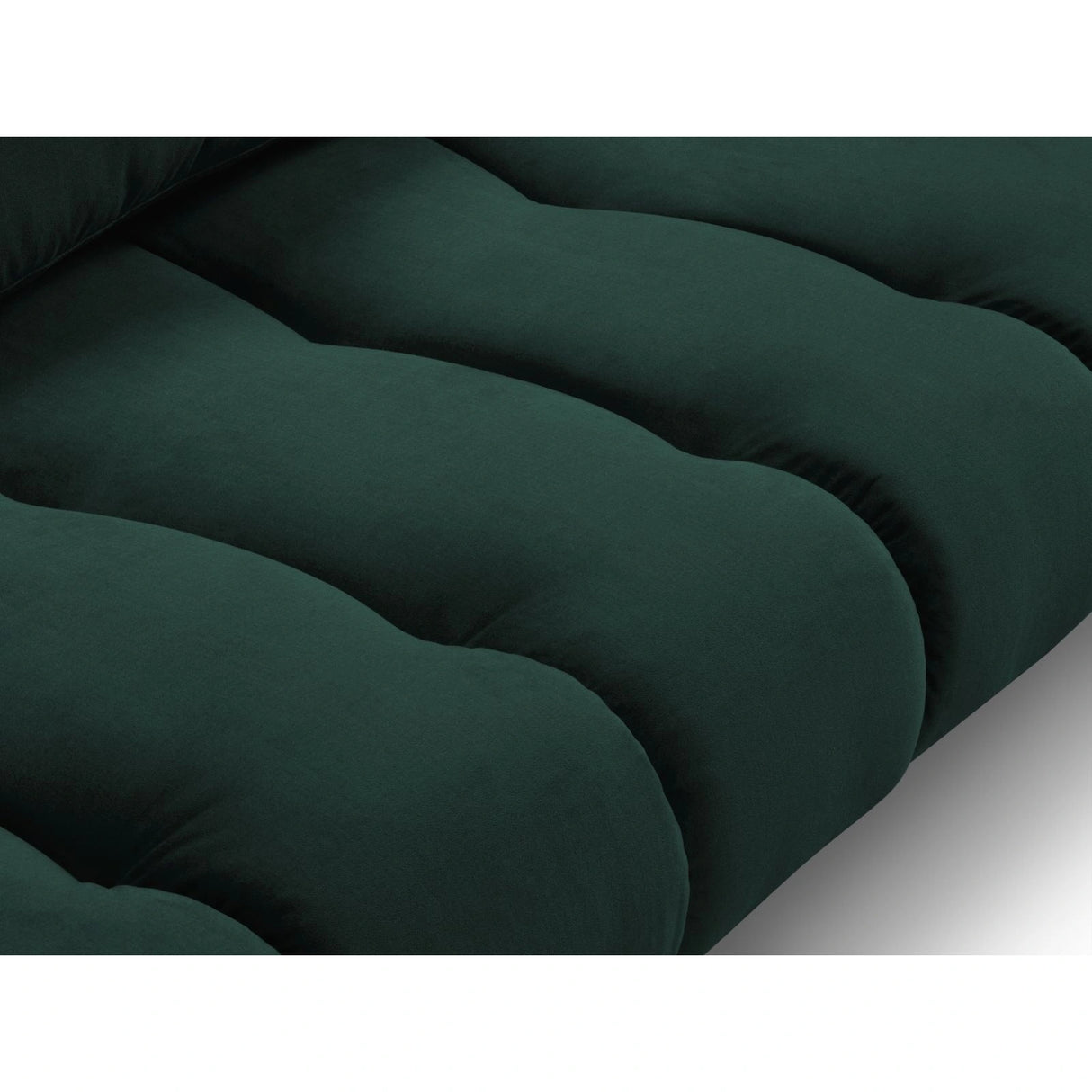 Hastings 5-Sitzer Ecksofa, Linke Seite, aus Samt in Flaschengrün (Fancy 39), 301x216x75 cm von Cosmopolitan Design – Bild 6