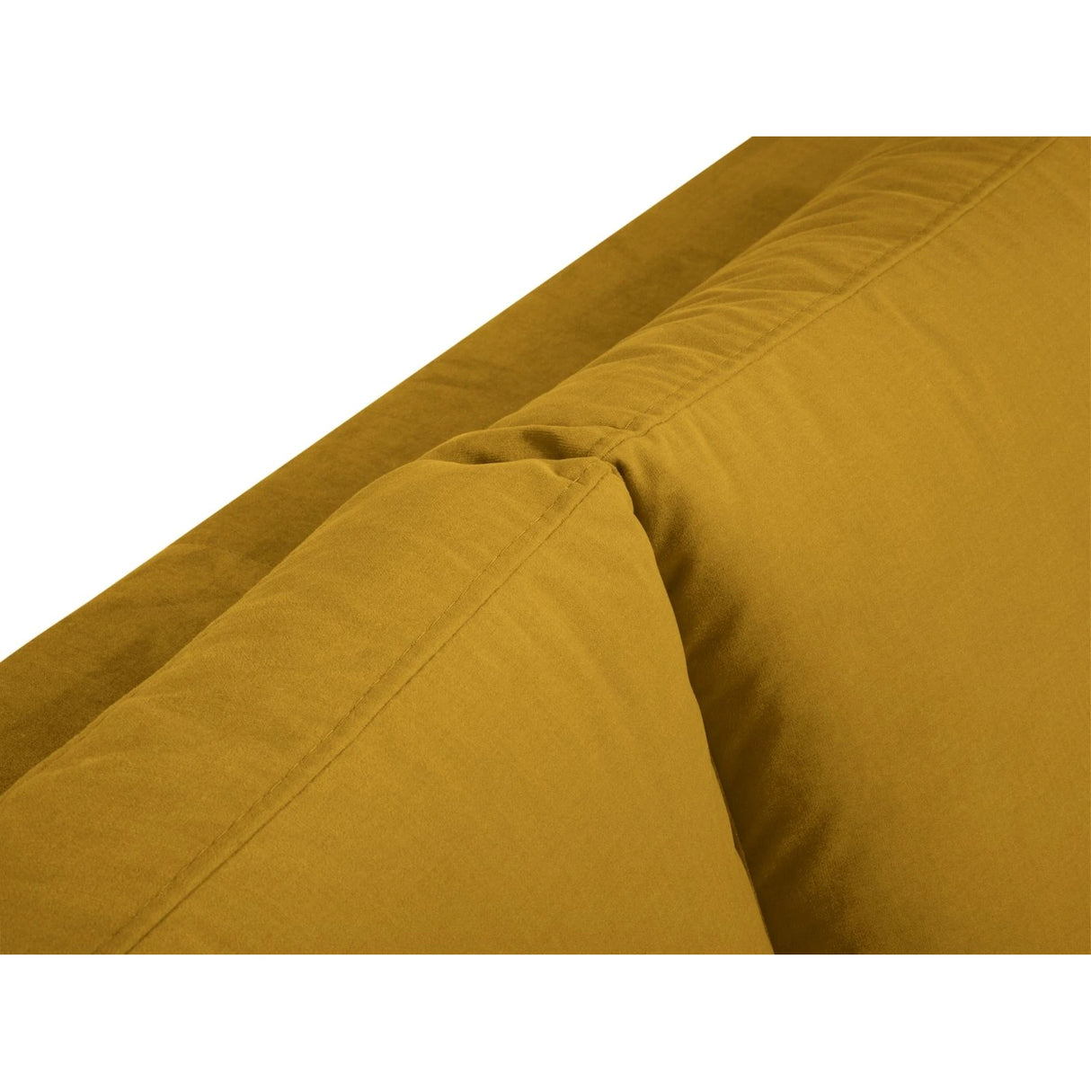 Hastings 5-Sitzer Ecksofa, Linke Seite, aus Samt in Gelb (Fancy 48), 301x216x75 cm von Cosmopolitan Design – Bild 8