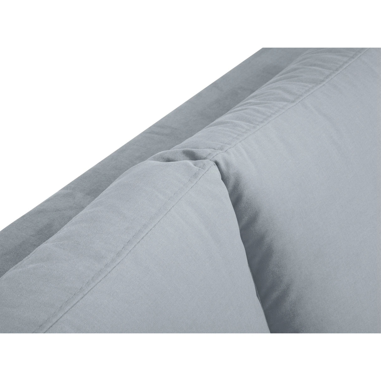 Hastings 5-Sitzer Ecksofa, Linke Seite, aus Samt in Hellblau (Fancy 85), 301x216x75 cm von Cosmopolitan Design – Bild 8