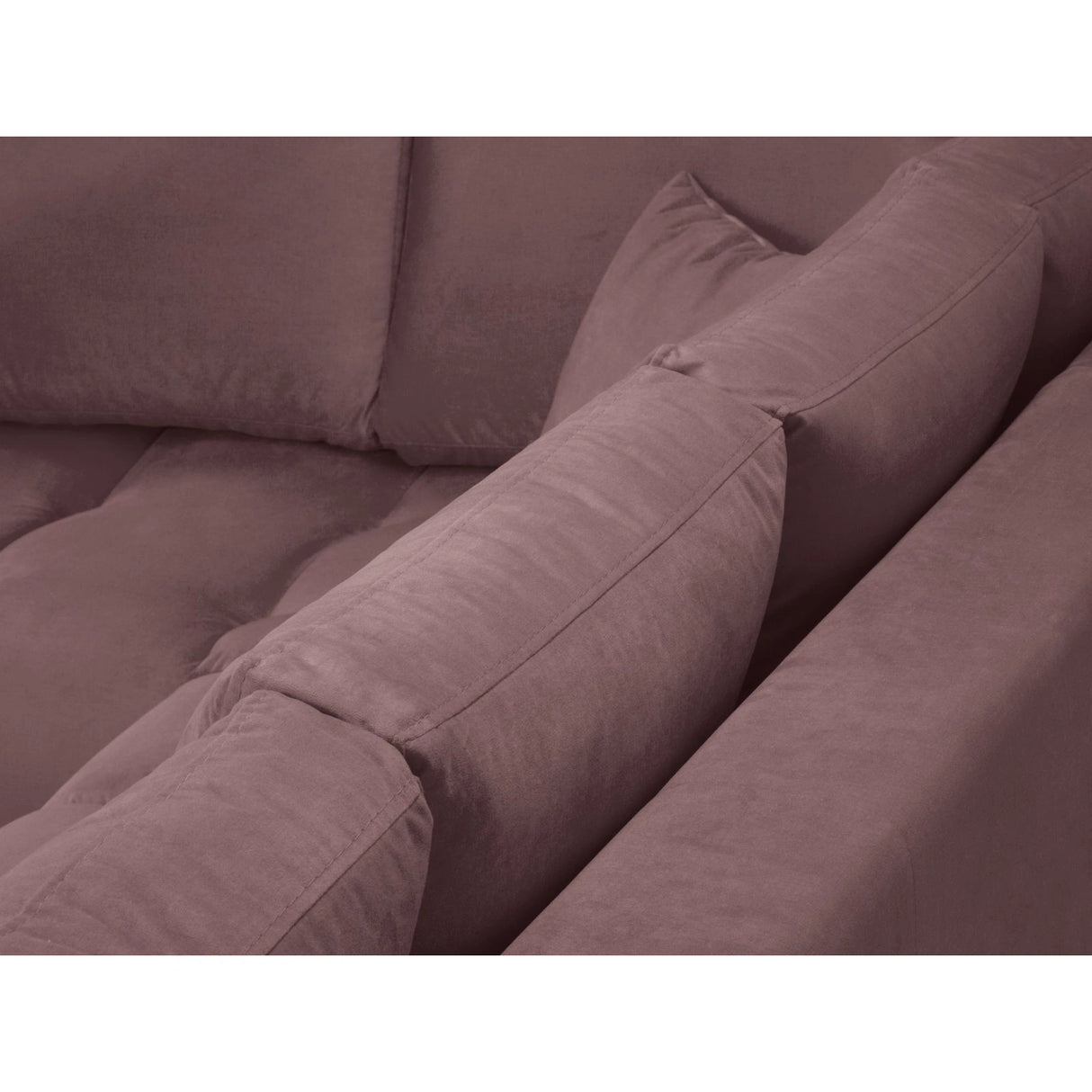 Hastings 5-Sitzer Ecksofa, Linke Seite, aus Samt in Rosa (Fancy 63), 301x216x75 cm von Cosmopolitan Design – Bild 7