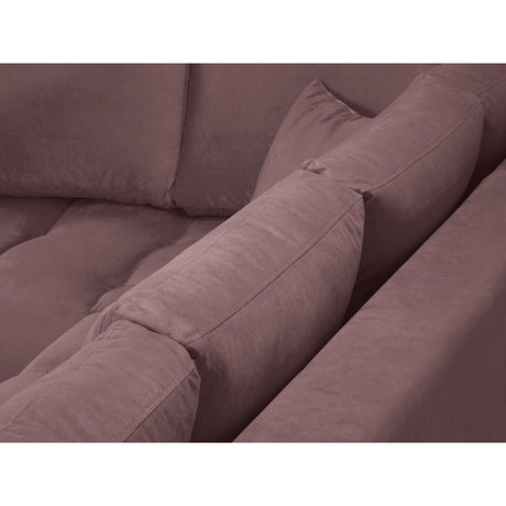 Hastings 5-Sitzer Ecksofa, Linke Seite, aus Samt in Rosa (Fancy 63), 301x216x75 cm von Cosmopolitan Design – Bild 7